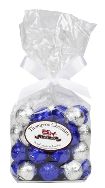 Blue & Silver Chocolate Marbles